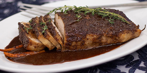 Pomegranate Glazed Pork Loin