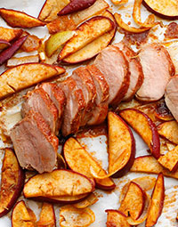 Easy Roasted Pork Tenderloin & Apples