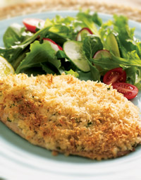 Baked Tilapia with Crumb Crust