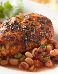 Blackened Chicken with Black-Eyed Pea Relish