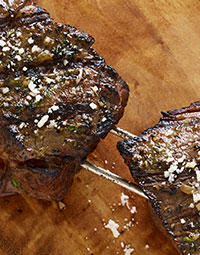 Brazilian-Style Garlic-Cilantro Steak Skewers