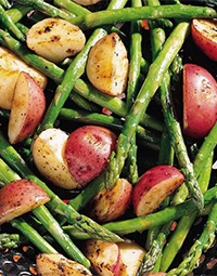 Grilled Asparagus and New Potatoes