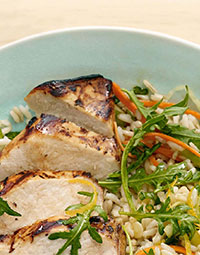 Grilled Citrus Chicken Rice Bowl