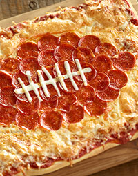 Football Pepperoni Pizza