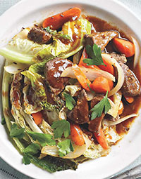 Irish Stout Beef & Cabbage Stir-Fry