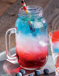 Red, White & Blue Layered Mocktail