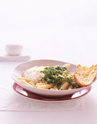Pasta with Ricotta, Herbs, and Lemon