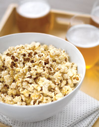 Popcorn with Brown Butter and Parmesan