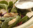 Spinach Salad with Chicken and Dried Cranberries
