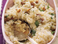 Brown Rice Pilaf with Almonds and Parsley