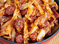 Fried Cabbage and Sausage