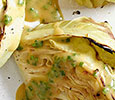 Roasted Cabbage with Chive-Mustard Vinaigrette