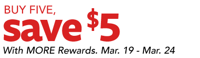 Buy Five Save $5