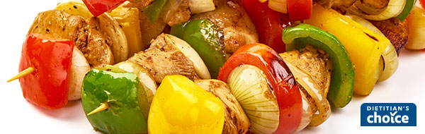 Fresh Chicken Kabobs With Vegetables