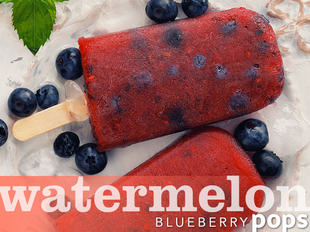 Watermelon-Blueberry Pops