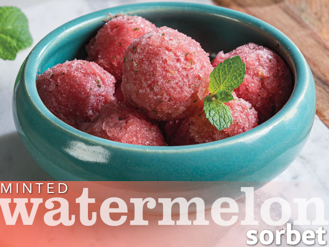 Minted Watermelon Sorbet