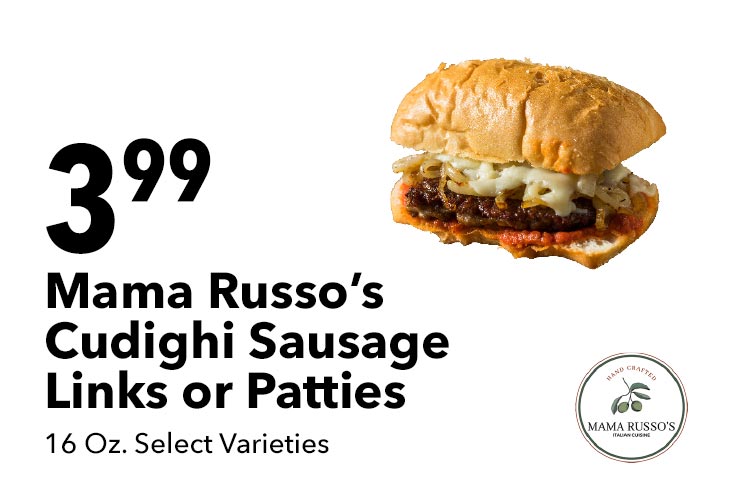 Mama Russo’s Cudighi Sausage Links or Patties