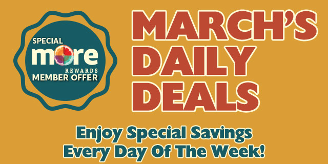 March Daily Deals