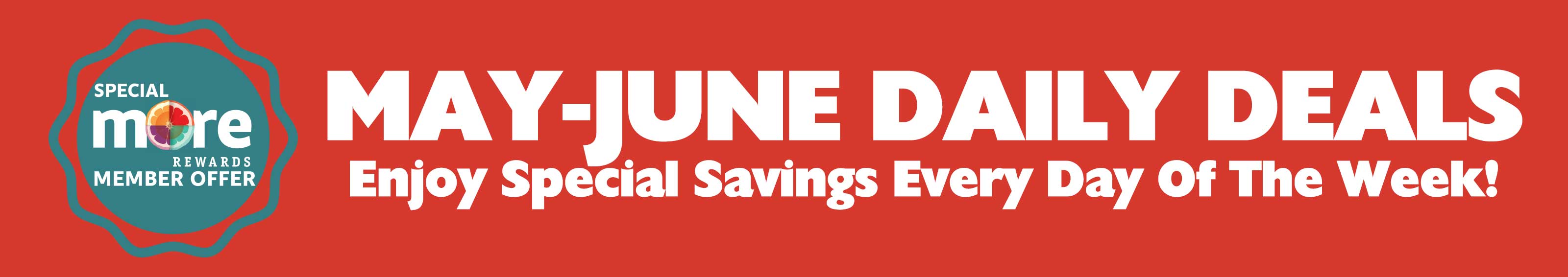 May-June Daily Deals