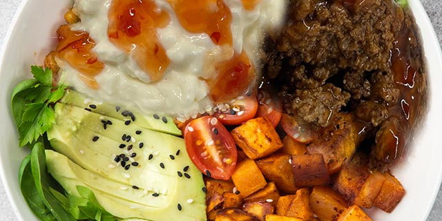 Hot Honey Beef Bowls