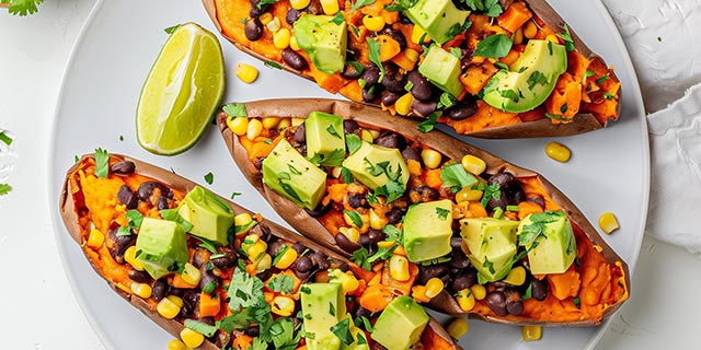 Loaded Sweet Potatoes