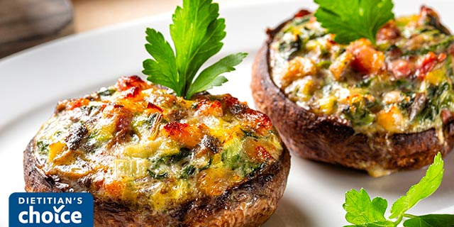 Turkey Ricotta Stuffed Portabella Mushrooms