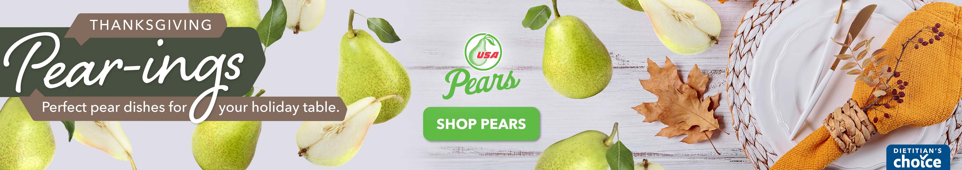 Thanksgiving Pear-ings