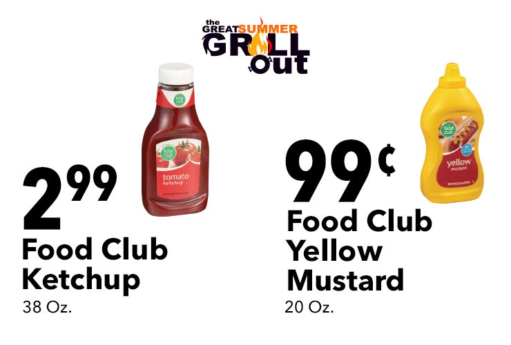 Food Club Ketchup & Mustard