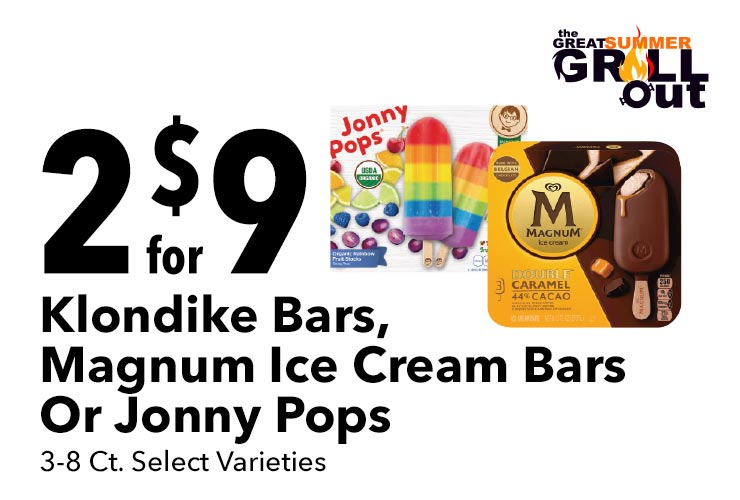 Klondike Bars, Magnum Ice Cream Bars Or Jonny Pops