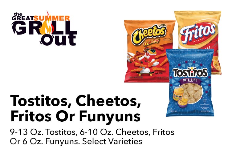 Tostitos, Cheetos, Fritos Or Funyuns