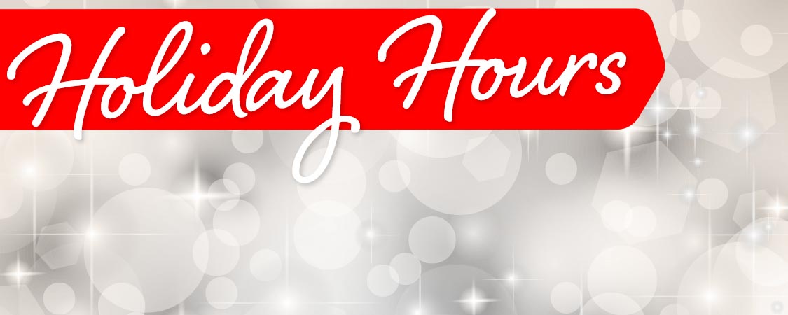 Holiday Hours