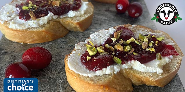 Cranberry Pistachio Crostini’s