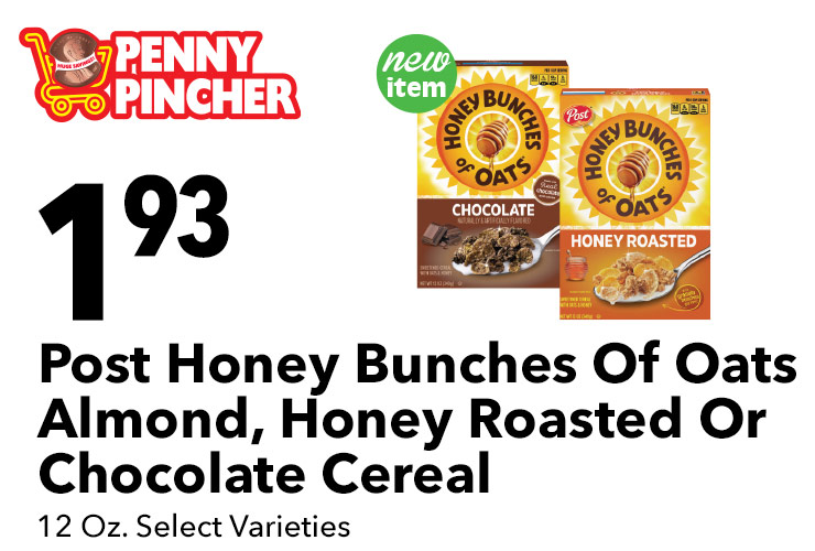 Post Honey Bunches Of Oats Almond, Honey Roasted Or Chocolate Cereal