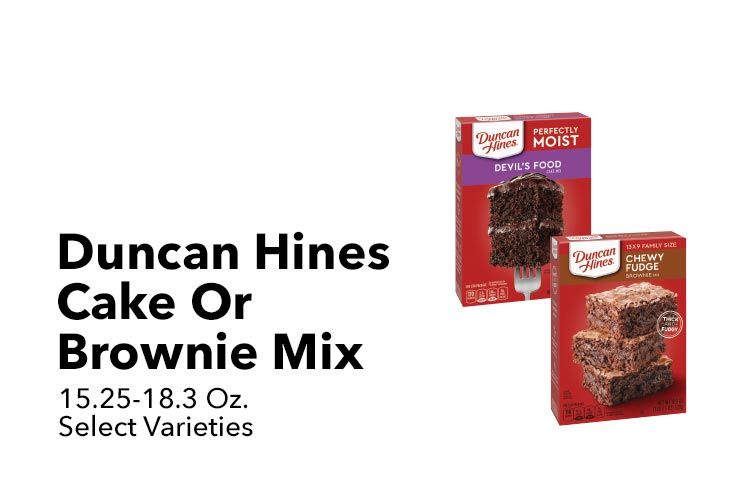Duncan Hines Cake Or Brownie Mix