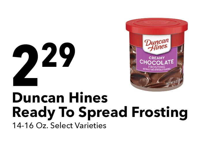 Duncan Hines Ready To Spread Frosting