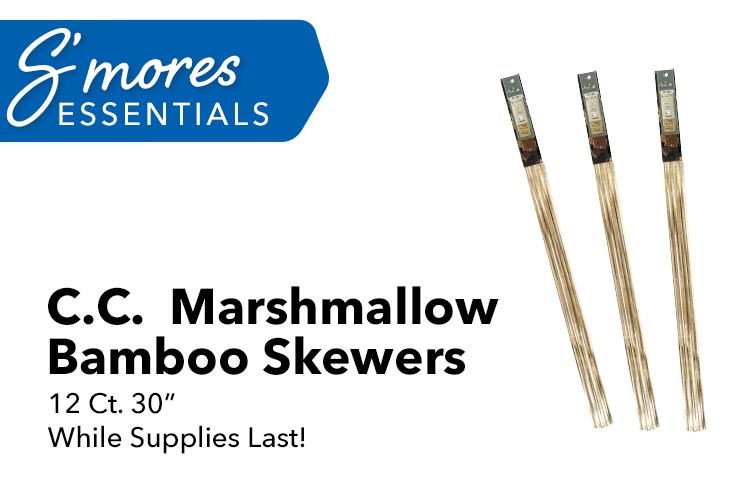 C.C.  Marshmallow Bamboo Skewers