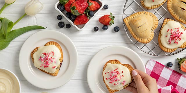 Heart-Shaped Berry Hand Pies