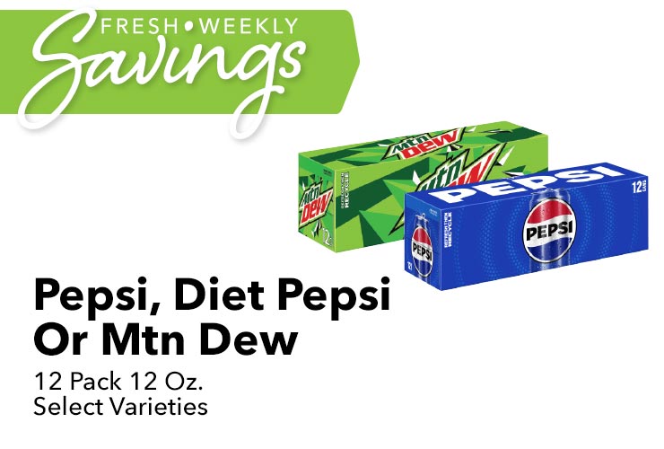 Pepsi, Diet Pepsi Or Mtn Dew