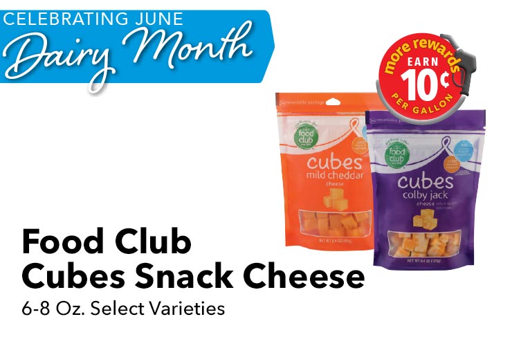 Food Club Cubes Snack Cheese
