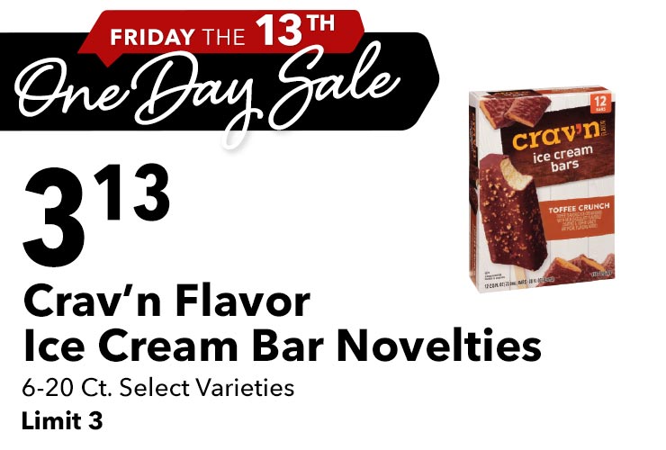 Crav'n Flavor Ice Cream Bar Novelties