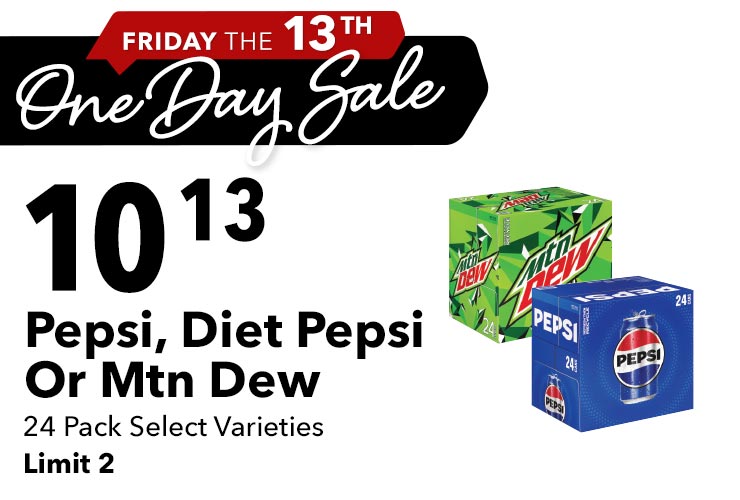 Pepsi, Diet Pepsi Or Mtn Dew