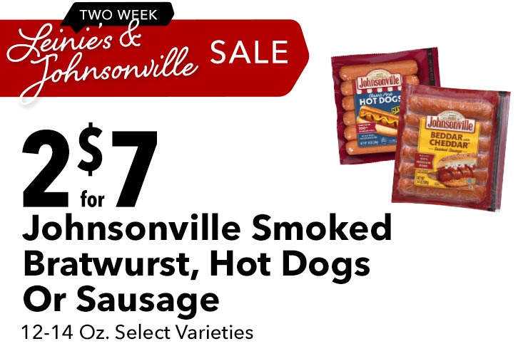 Johnsonville Smoked Bratwurst, Hot Dogs Or Sausage