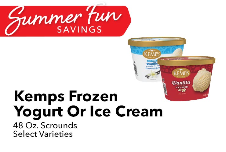 Kemps Frozen Yogurt Or Ice Cream
