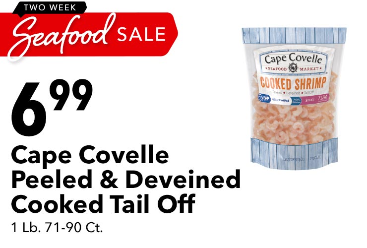 Cape Covelle Peeled & Deveined Cooked Tail Off