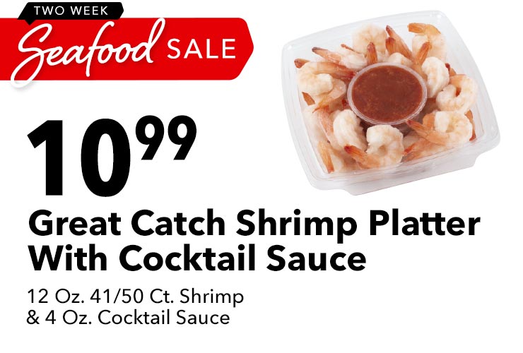 Great Catch Shrimp Platter with Cocktail Sauce