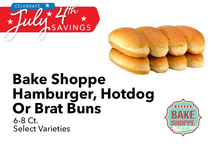 Bake Shoppe Hamburger, Hotdog Or Brat Buns