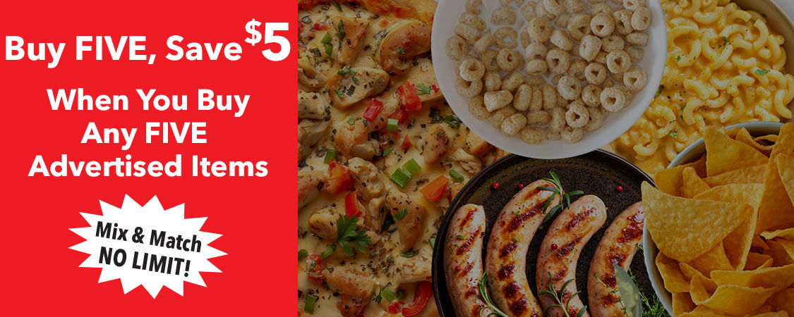 Buy 5 Save $5