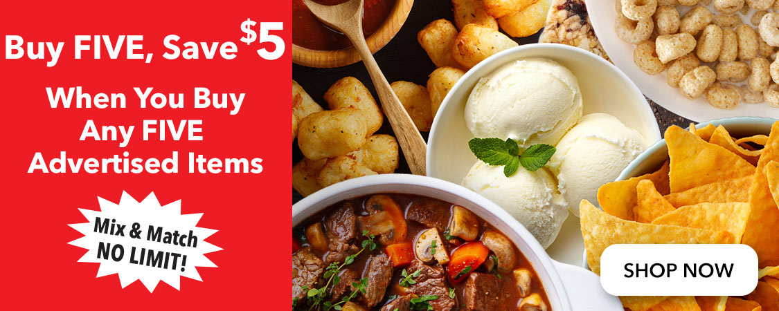 Buy 5 Save $5