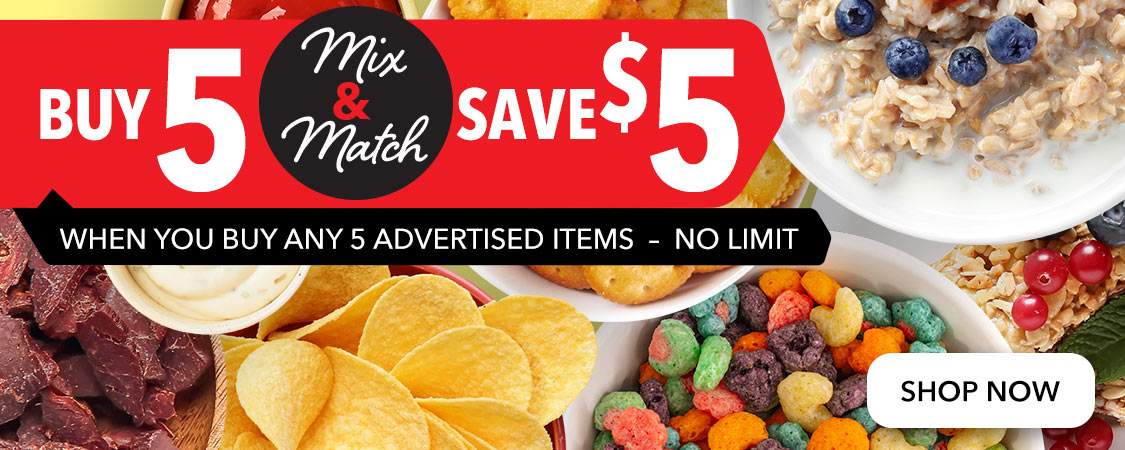 Buy 5 Save $5