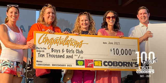 $10,000 donation to Boys and Girls Clubs of Central Minnesota